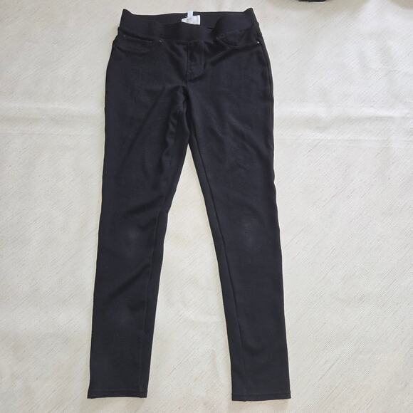 Seven7 black pull on leggings with back pockets woman's size small - Picture 1 of 7